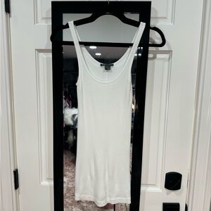 Vince ribbed white tank extra long size small
